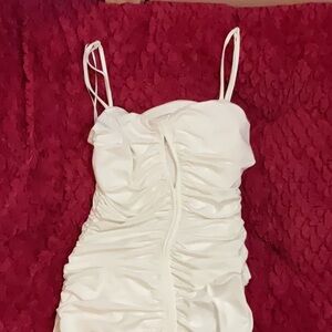 Ruched mini dress